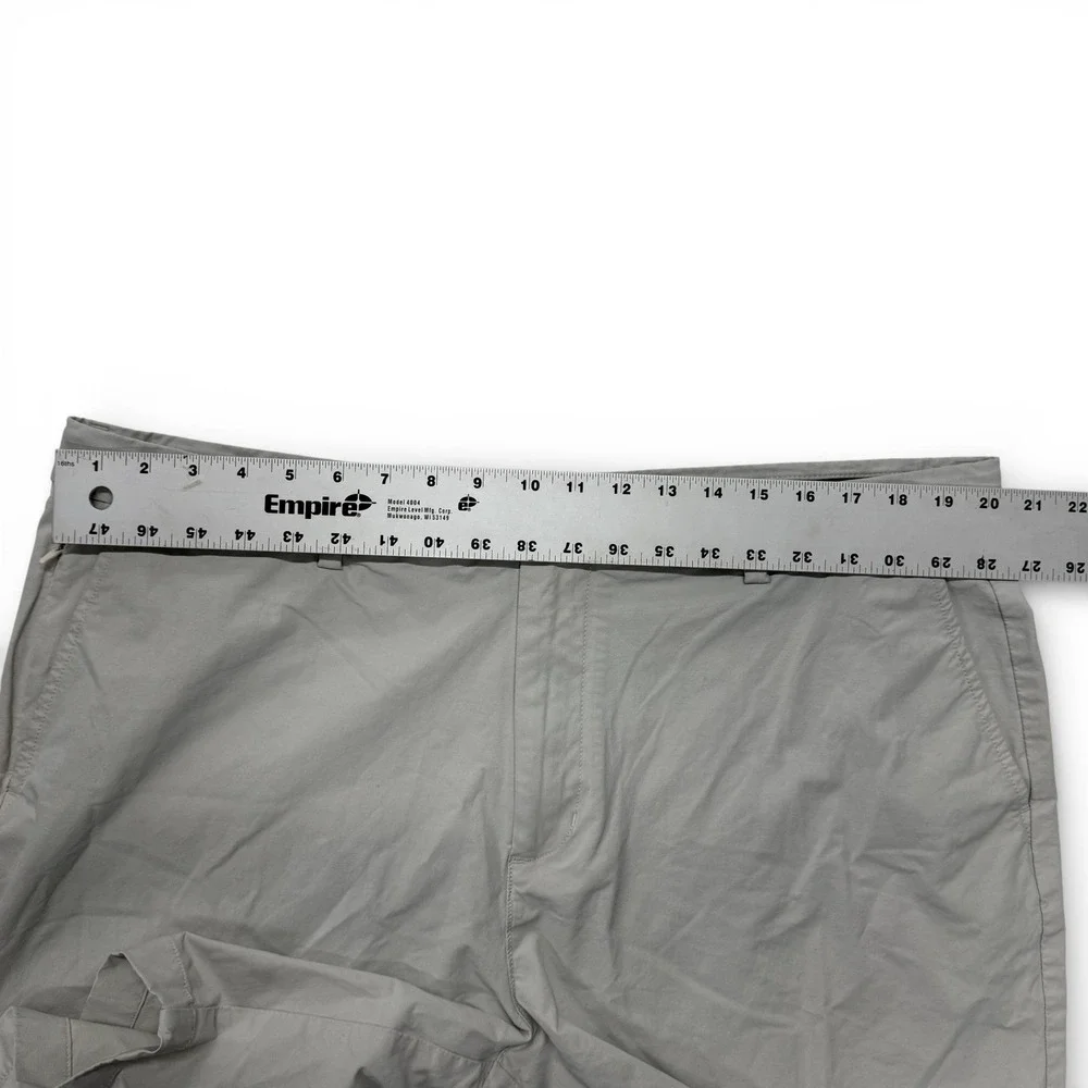 Vineyard Vines On The Go Shorts Men 40 OTG Light Gray Cotton Blend Stretch Chino - Picture 5 of 10